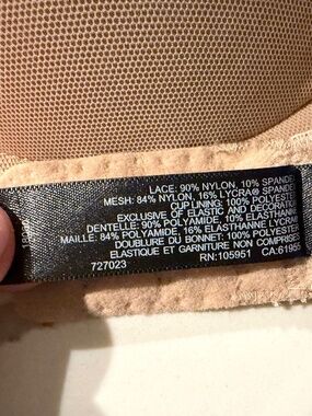 Nature nude lace bra